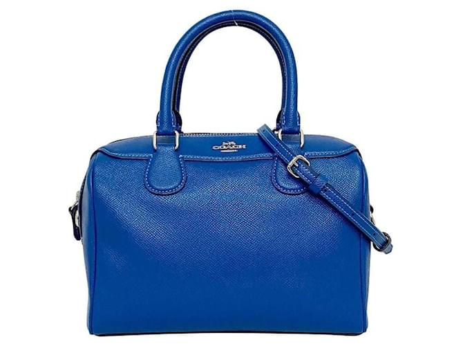 Coach Signature Blue Leather  ref.818870