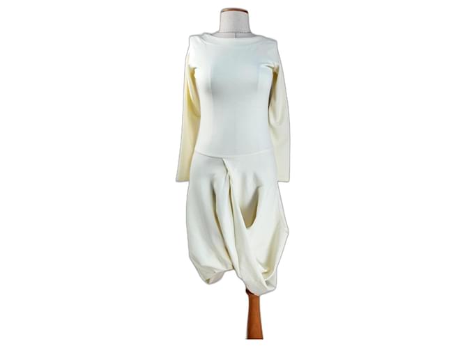 Vivienne Westwood Anglomania Robes Synthétique Blanc  ref.818970