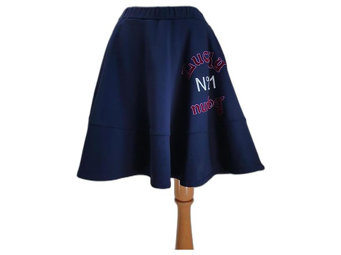 Gonna Lucky No 21 Blu Navy Cotone Multicolore