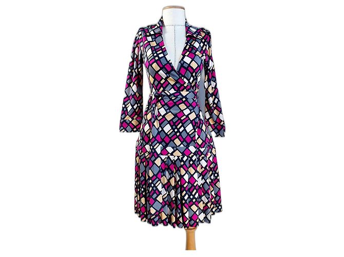 Vestido de seda Diane Von Furstenberg Multicolor