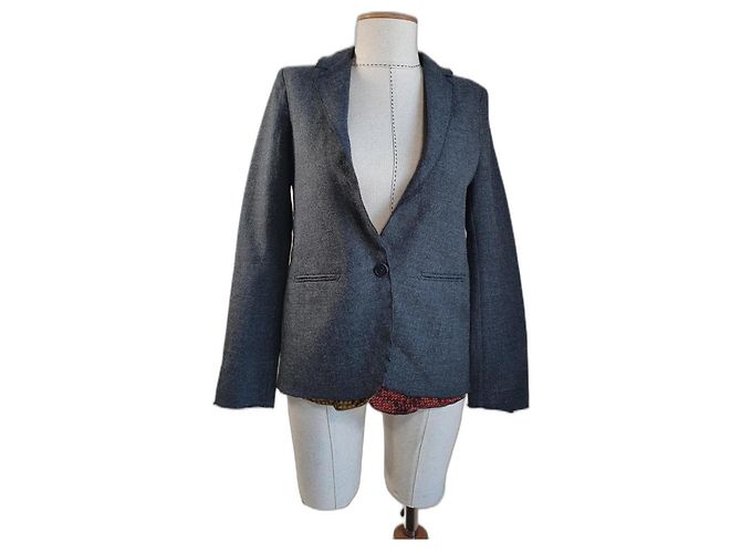 Forte Forte Blazer aus Wolle Grau