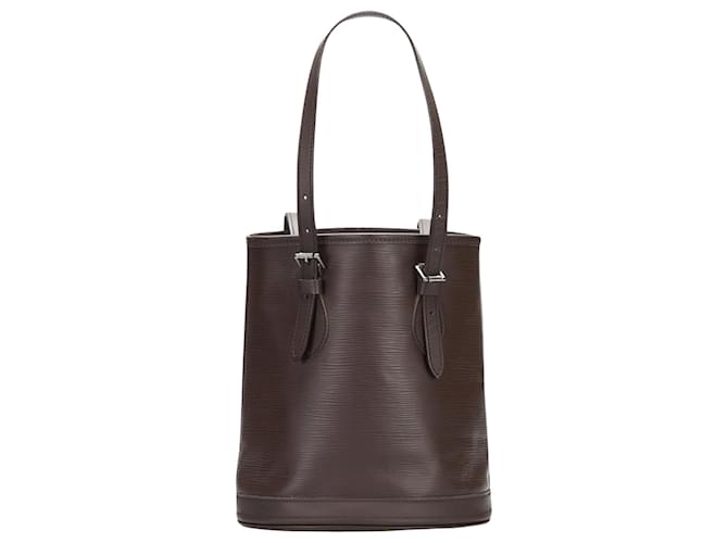 Louis Vuitton Bucket Brown Leather  ref.819301