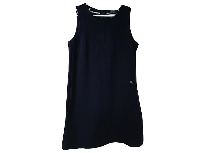 Vestido Marina Yachting Azul Marinho Algodão Elastano M