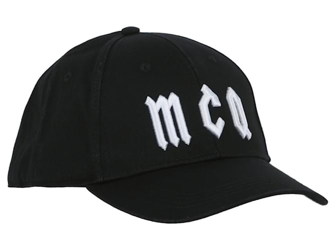 Autre Marque McQ Gorra de béisbol con logotipo de Alexander McQueen Negro Algodón  ref.819740