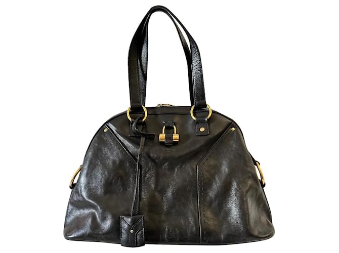 Vintage Yves Saint Laurent Mombasa Calfskin suede Leather Bag