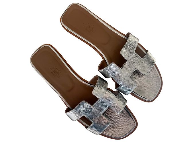 Hermès Oran Argento Pelle