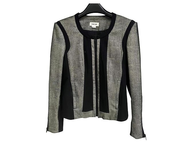 Helmut Lang leather jacket reptile effect black