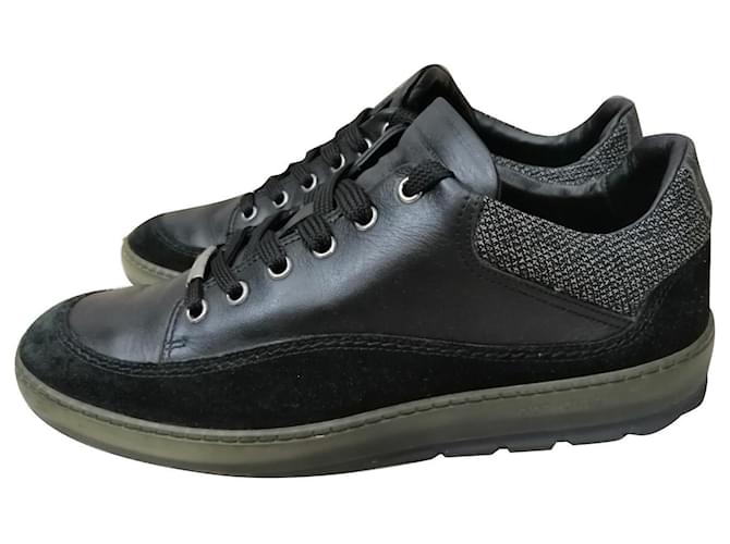 Dior Sneakers Black Leather  ref.820153