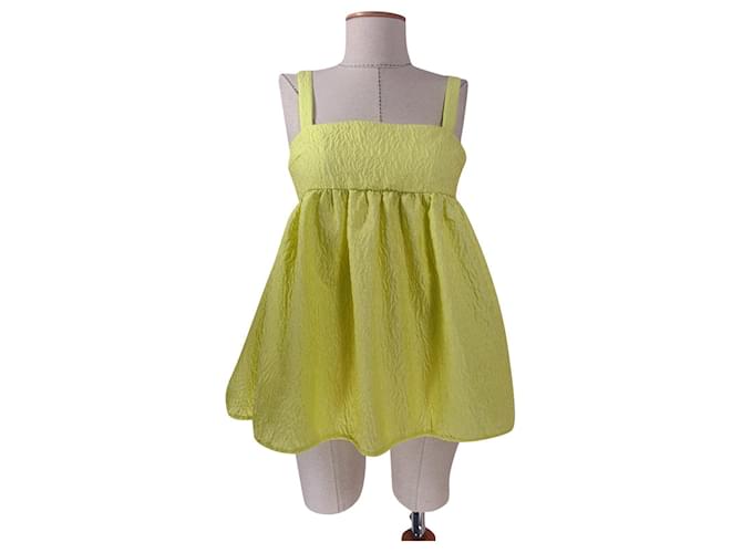 Autre Marque Tops Yellow Polyester Polyamide  ref.820342