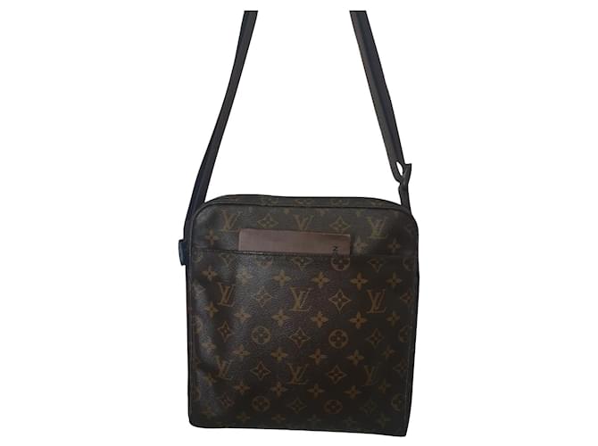 Marceau messenger leather bag Louis Vuitton Brown in Leather