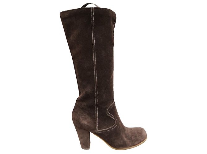 Autre Marque stivali Kickers in scamosciato marrone 37 Marrone scuro