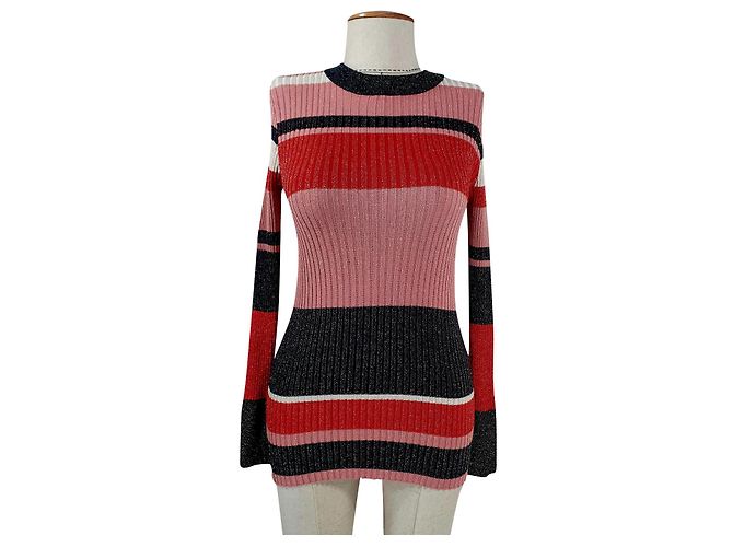 Autre Marque Second Female Strickbluse Viscose Mehrfarbig Mehrfarben