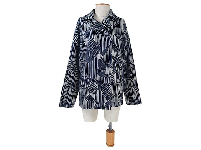 Autre Marque Coats, Outerwear Blue Cotton  ref.820849