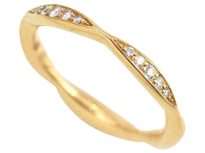 Anello a fascia Eternity con diamanti Camelia Chanel Giallo Oro giallo Diamante  ref.820855