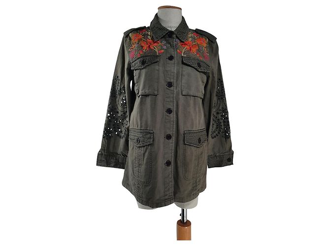 Autre Marque Giacca in cotone ricamata Johnny Was Workshop Multicolore