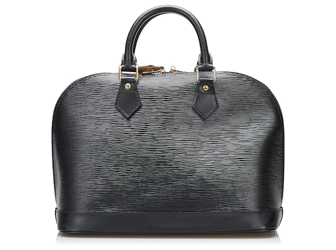 Louis Vuitton Black Epi Alma PM Leather  ref.820911
