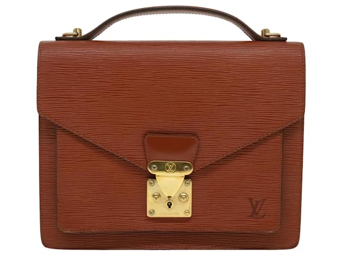 Louis Vuitton Monceau Brown Leather  ref.820917
