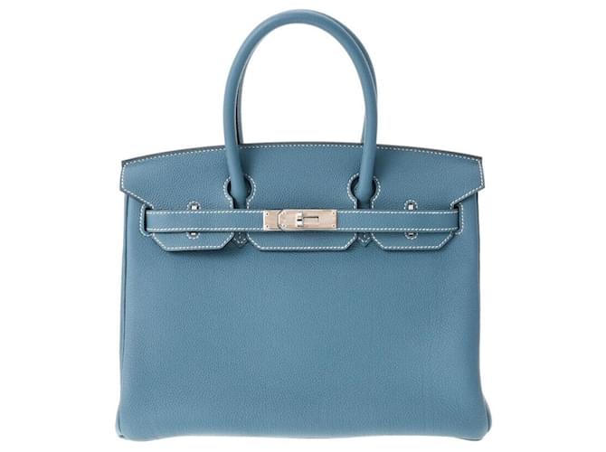 Hermès Birkin 30 Blue Leather  ref.820922