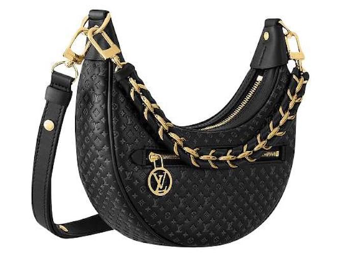 Louis Vuitton LV Loop handbag black Leather  ref.821168
