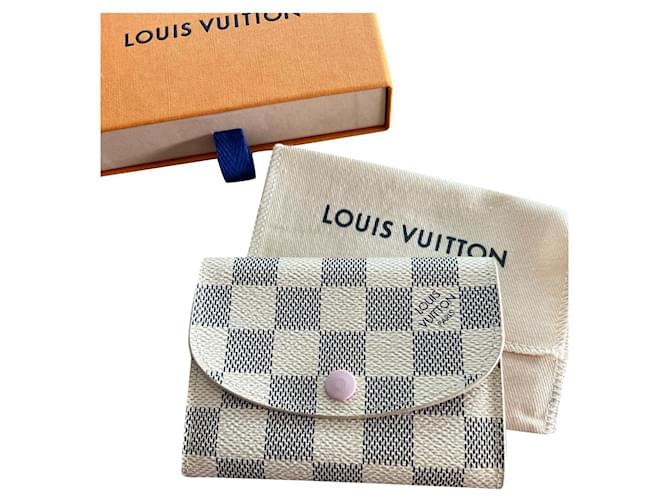 Louis Vuitton rosalie damier azur come nuovo Tela  ref.821190