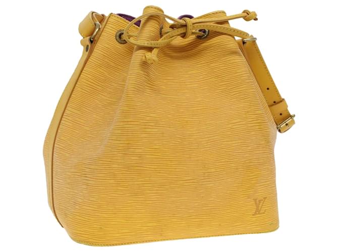 LOUIS VUITTON Epi Petit Noe Shoulder Bag Tassili Yellow M44109 LV Auth ro851 Leather  ref.821240