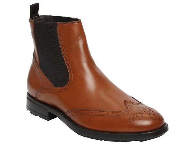 A. Testoni Testoni classic light male booties Light brown