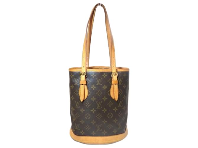 Louis Vuitton Bucket Brown Cloth  ref.821400