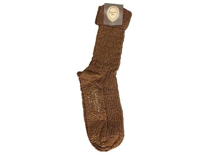Calcetines Christian Dior caramel Caramelo