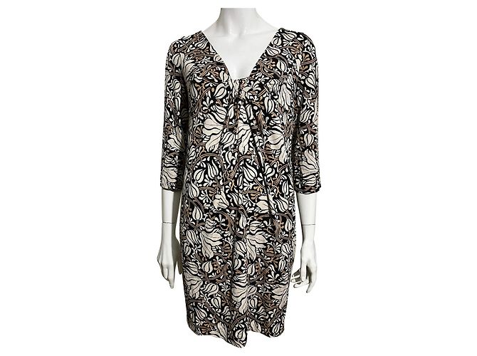 Diane Von Furstenberg DvF Elena Tunikakleid aus Seide Mehrfarben