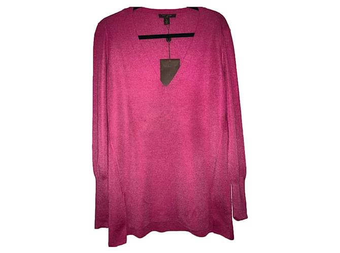 Louis Vuitton Knitwear Pink Silk Cashmere  ref.821803