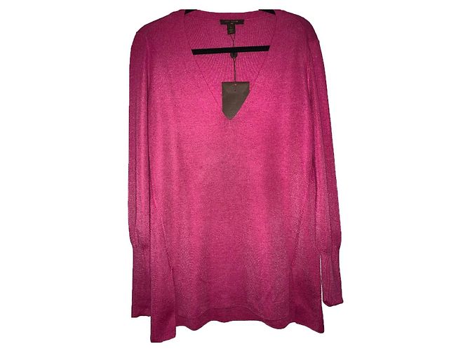 Louis Vuitton Strickjacke Rosa aus Seide und Kaschmir Pink
