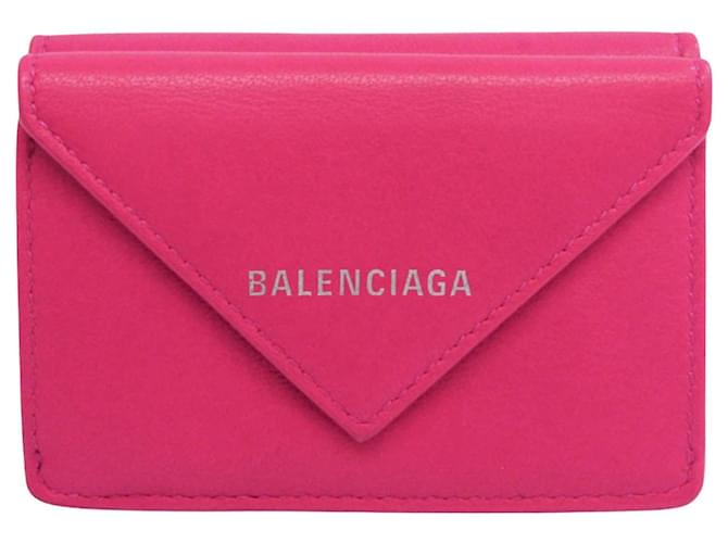 Balenciaga Papier Rosa Couro  ref.821941