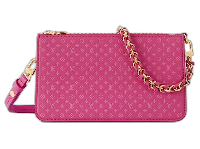 Louis Vuitton Estuche LV Lexington nanogram rosa Cuero  ref.821947