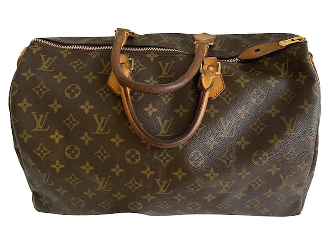 Louis Vuitton Speedy bag - Cuir Marron  ref.821958