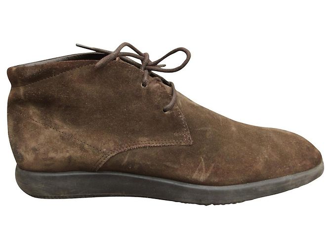 Stivali Hogan desert boot scamosciati marrone scuro 40