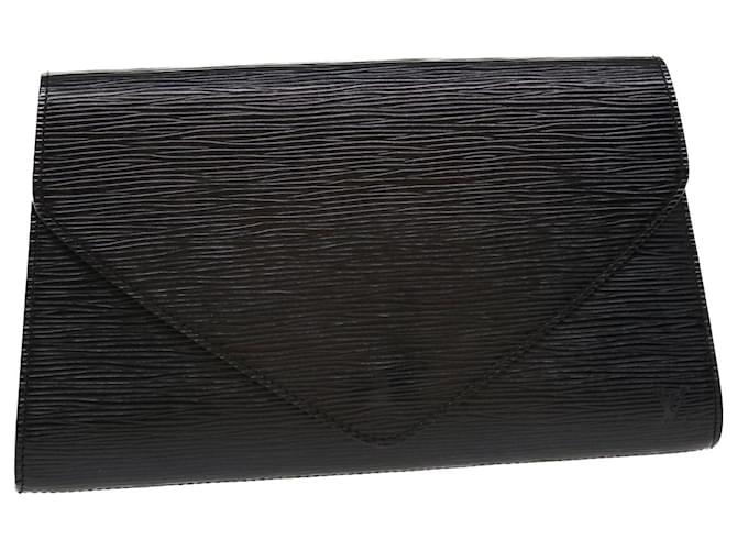 Louis Vuitton Black Epi Leather Arts-Deco Clutch Bag