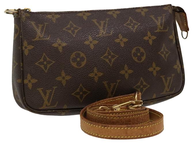 Louis Vuitton Monogram Pochette Accessoire Handbag Bag M51980 in