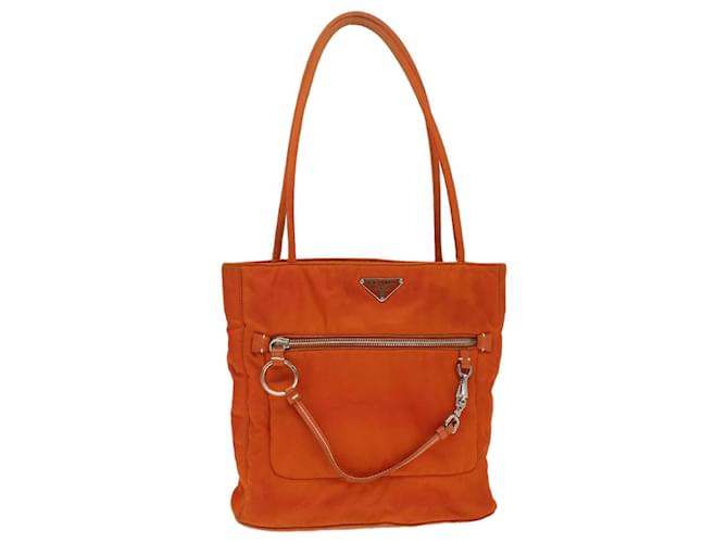 PRADA Shoulder Bag Nylon Orange Auth 36977  ref.822052
