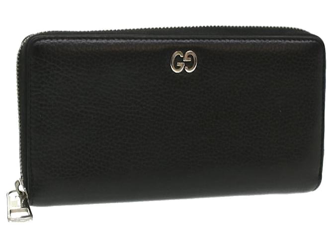 GUCCI Long Wallet Leather Black 473928 Auth am3822  ref.822067