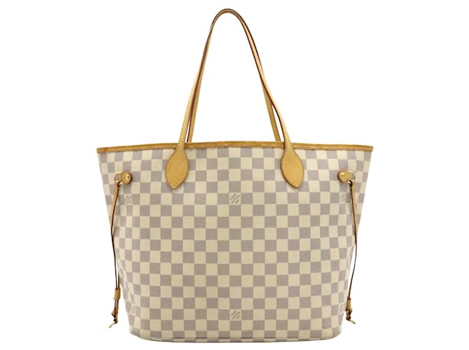 Louis Vuitton Neverfull MM White Cloth  ref.822167