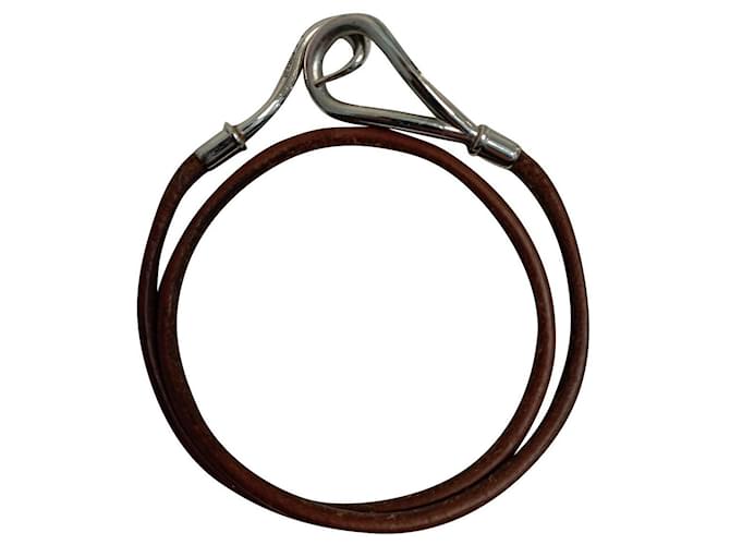 Hermès Bracelets Brown Leather  ref.822403