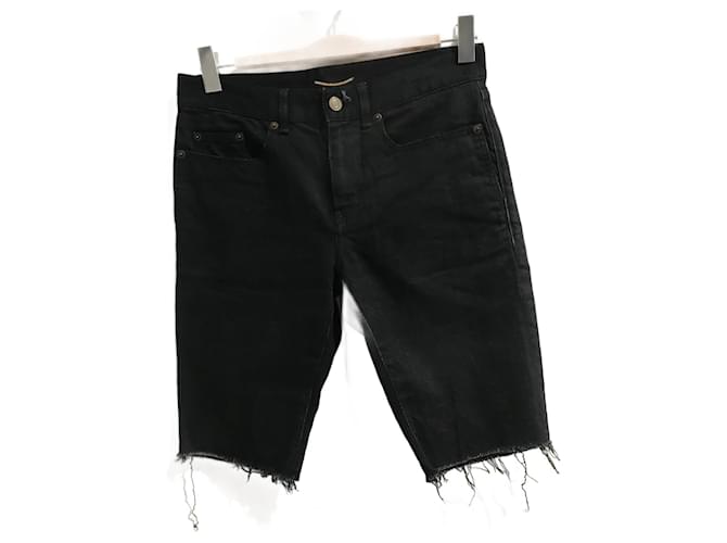 SAINT LAURENT  Shorts T.International S Denim - Jeans Black  ref.822448