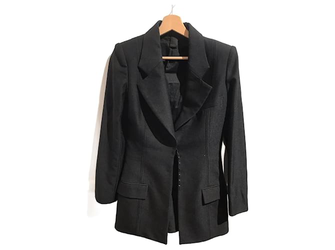 VERA WANG  Jackets T.International M Wool Black  ref.822524