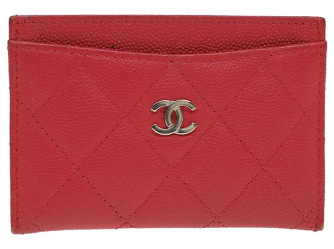 Chanel Vermelho Couro  ref.822620