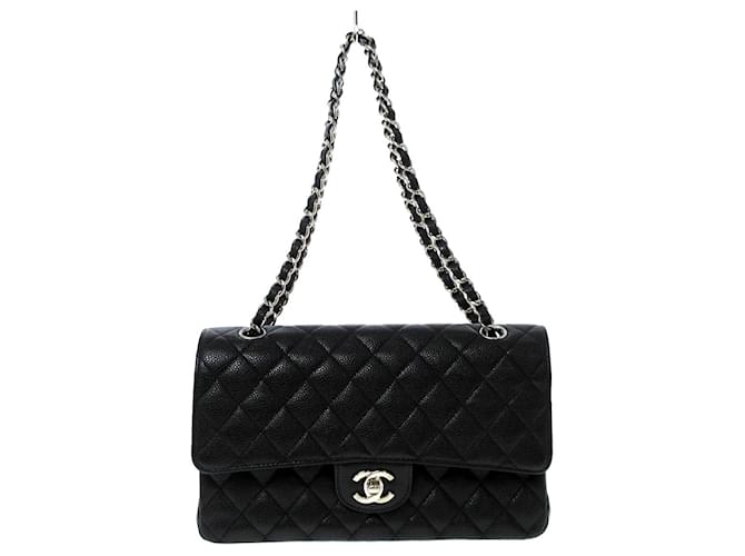 Classique Chanel Timeless Cuir Noir  ref.822705