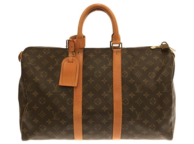 Louis Vuitton Keepall 45 Brown Cloth  ref.822747