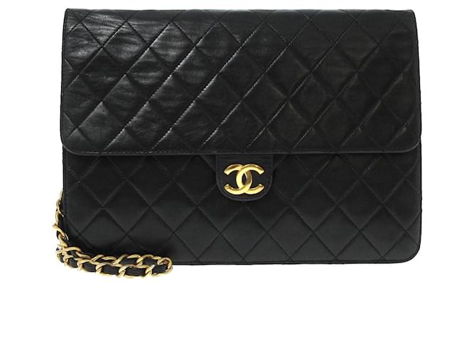 Timeless Chanel intemporal Preto Couro  ref.822761