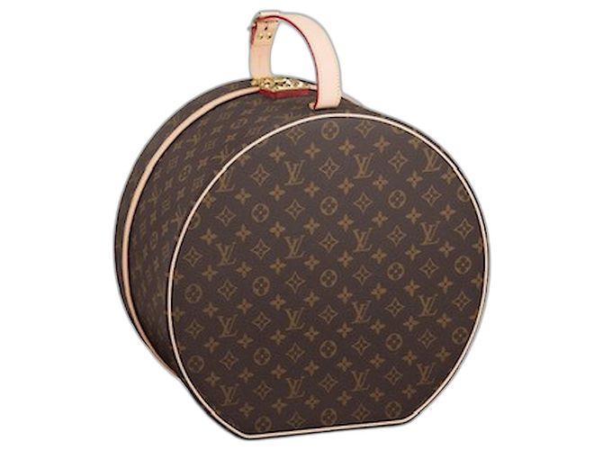 Louis Vuitton Caixa de Chapéu Monogram 40 Marrom