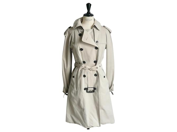 BURBERRY Giacca trench in cotone beige T40 fr  ref.823084