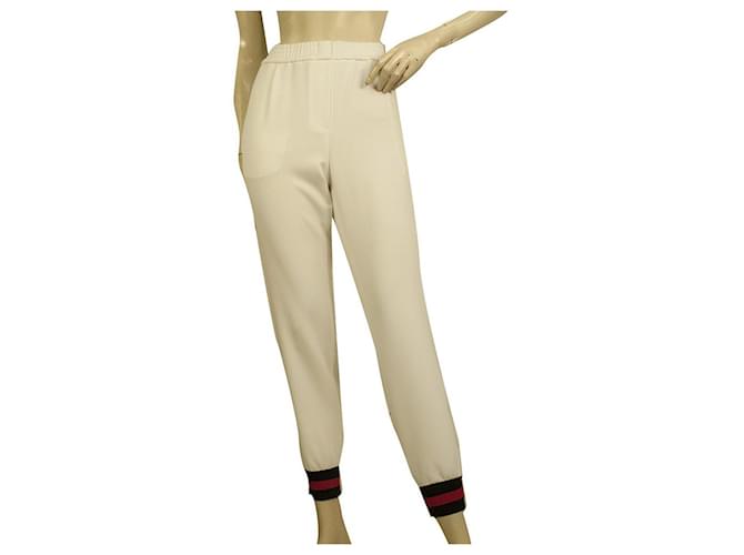 Philipp Plein Couture Pantalon de survêtement en viscose blanc Pantalon taille S  ref.823089
